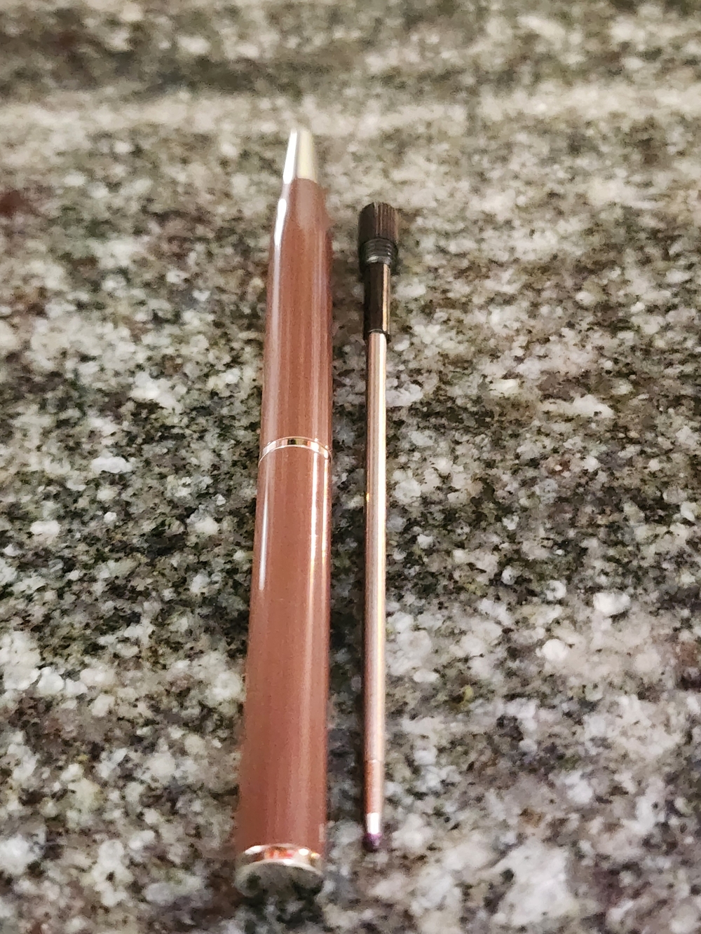 Coach Brown Retractable Pen With Refill
